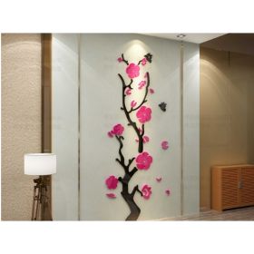 Plum Blossom Porch Decoration Wall Stickers (Option: Pink-Small)